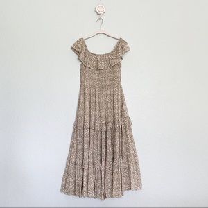 NWOT•CJLA•Alaina Midi Dress•Sage Floral